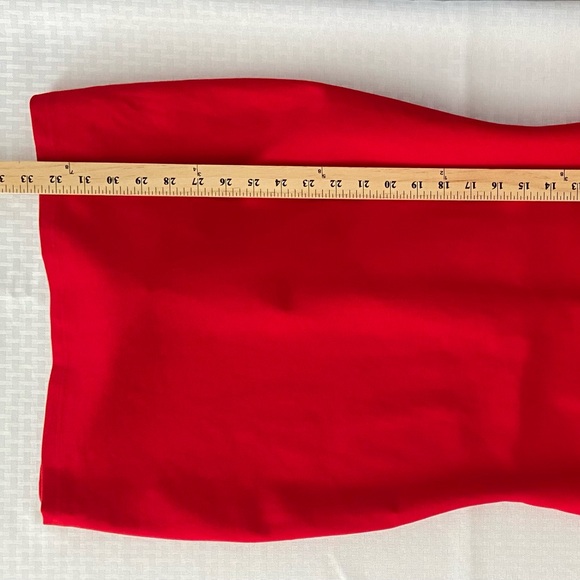 Lulu's Red Long Sleeve Dress with Flared Cuffs size Large Perfect for Valentines - Picture 11 of 16